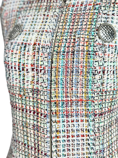 Chanel Karl Lagerfeld Spring 2017 Multicolor tweed jacket