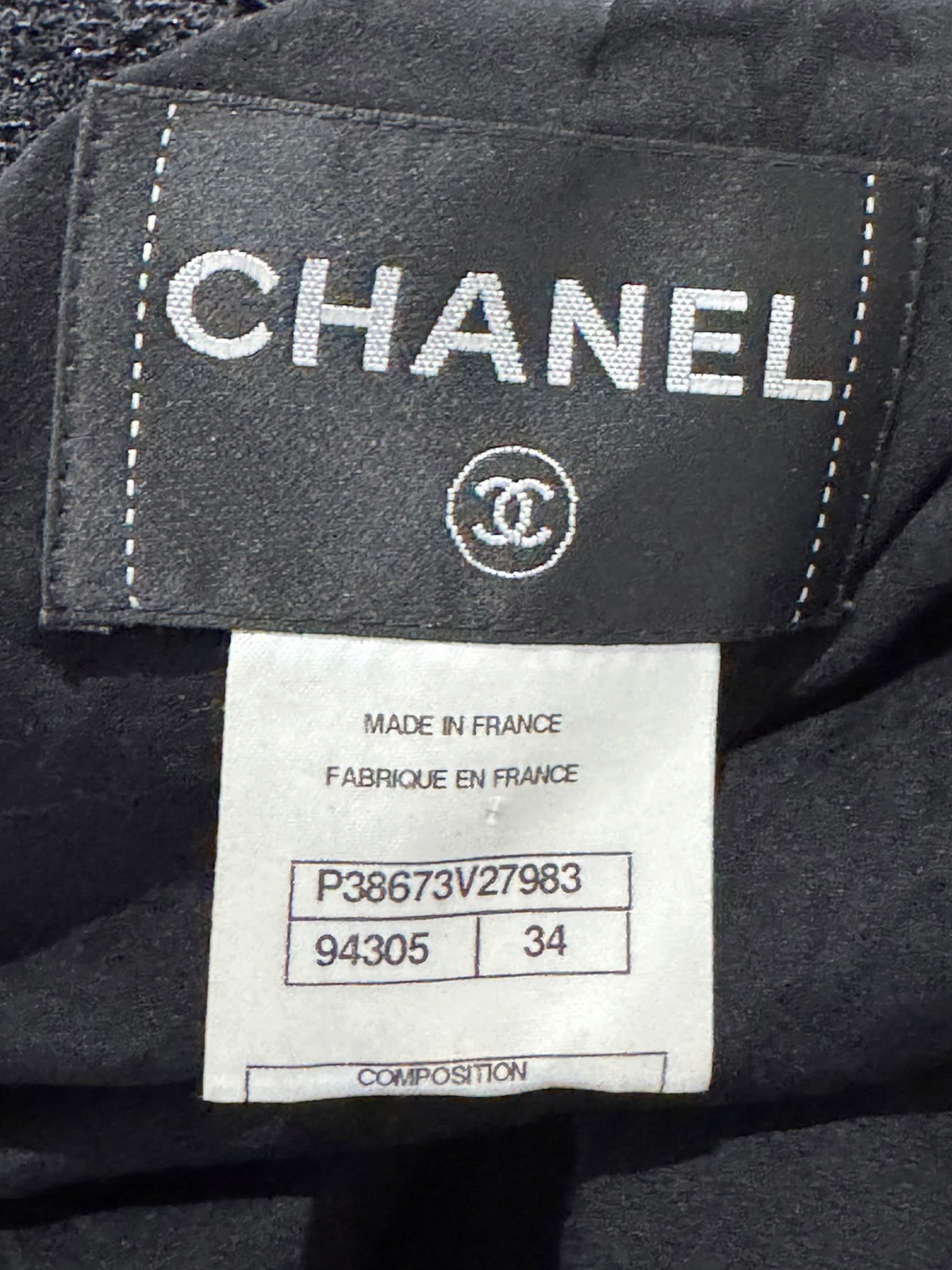 Chanel Metiers dArt Prefall 2010 Paris Shangai Black tweed jacket
