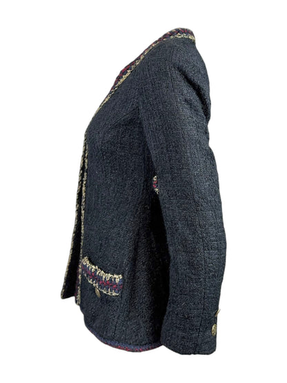 Chanel Metiers dArt Prefall 2010 Paris Shangai Black tweed jacket