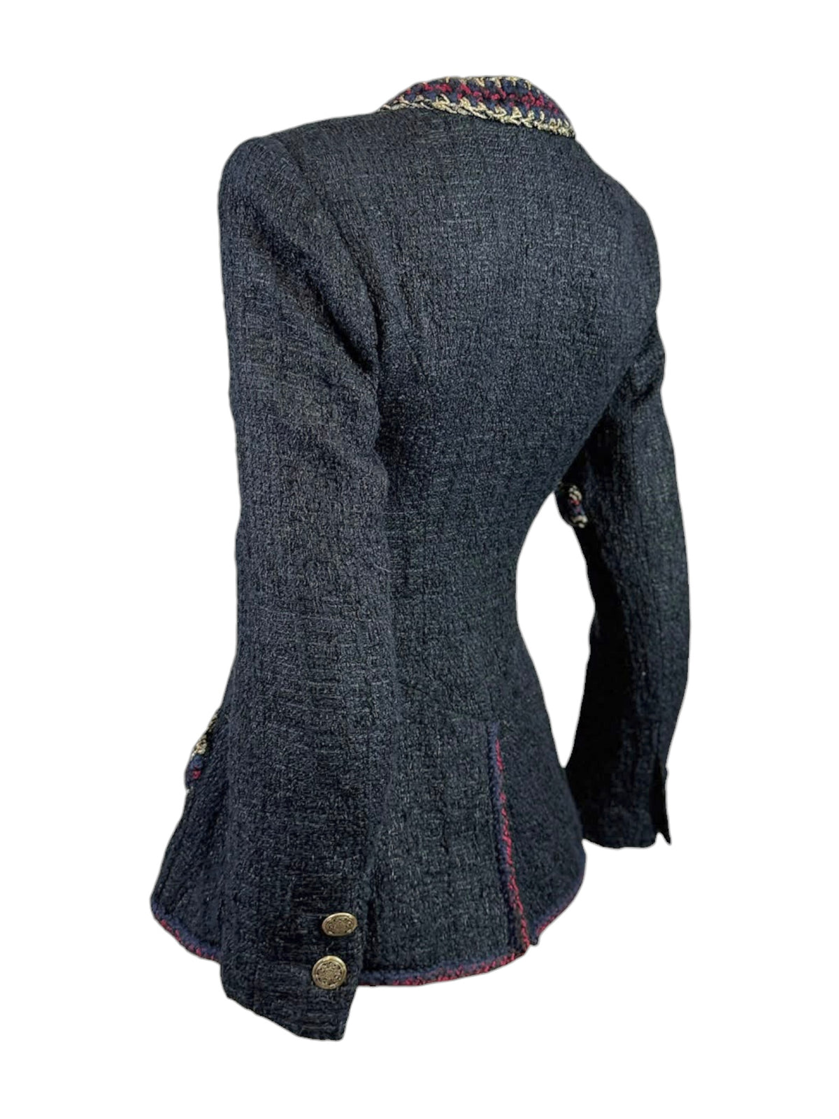 Chanel Metiers dArt Prefall 2010 Paris Shangai Black tweed jacket