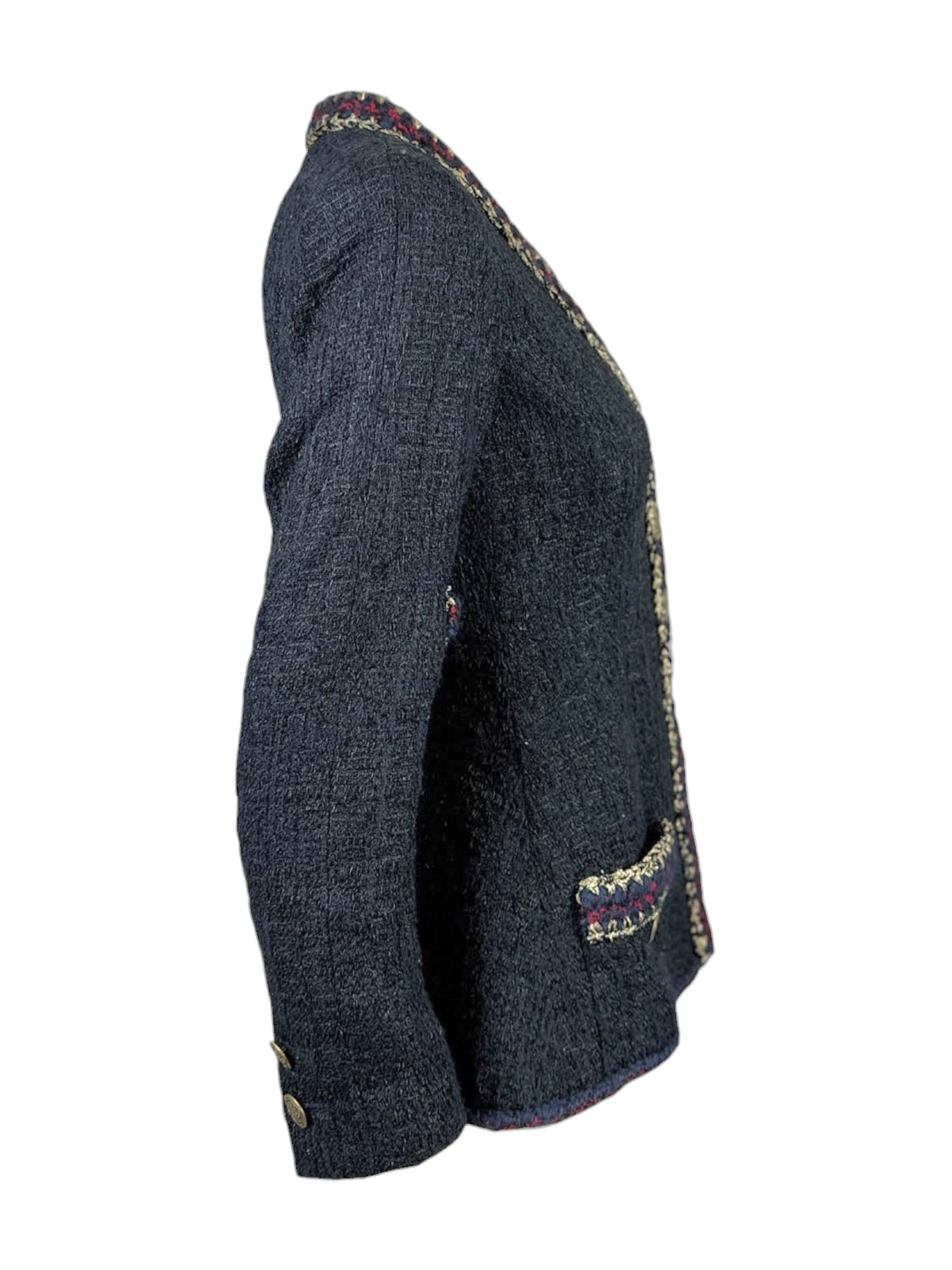 Chanel Metiers dArt Prefall 2010 Paris Shangai Black tweed jacket