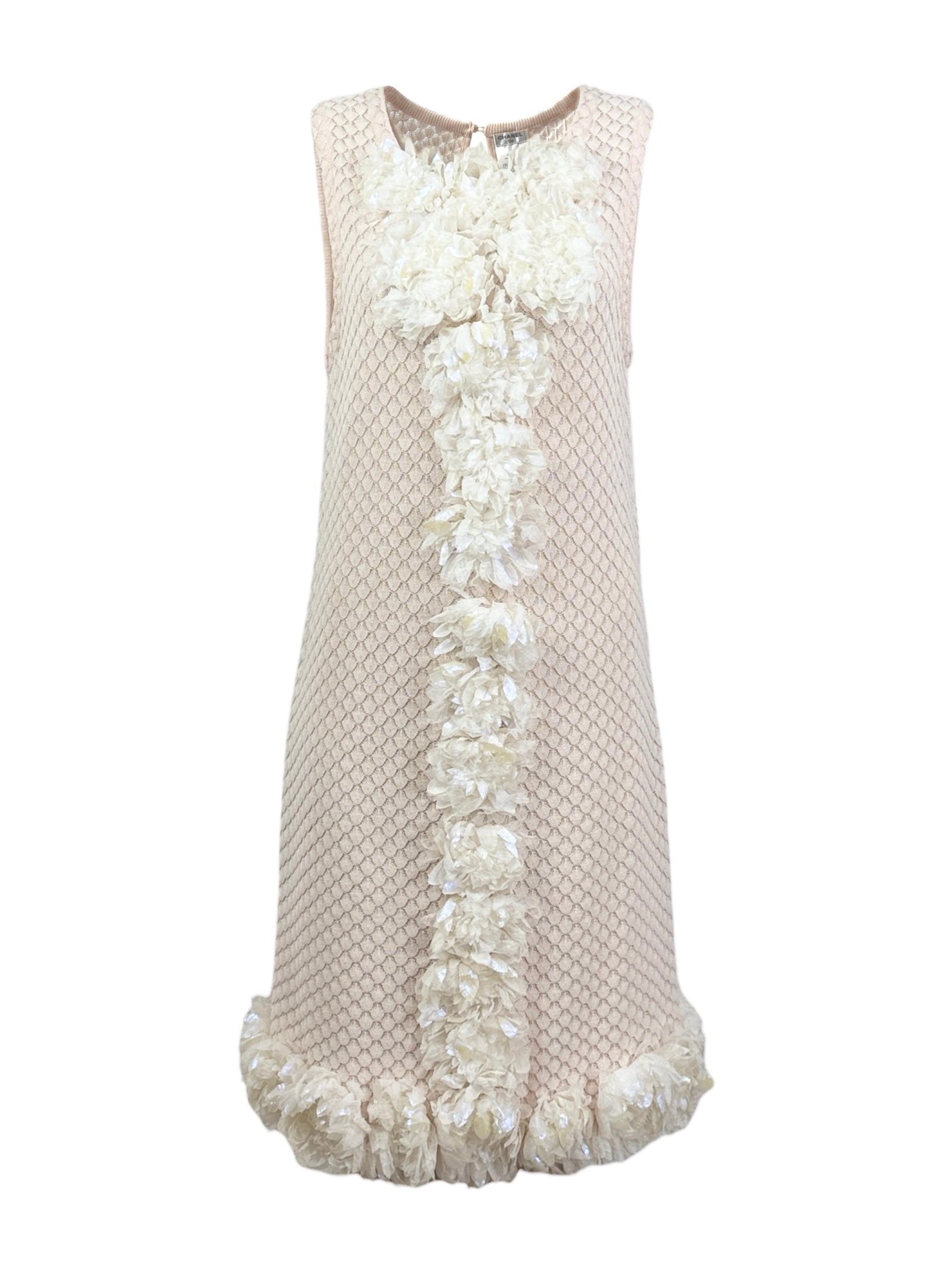 Chanel Spring 2012 Look 47 pink flower dress
