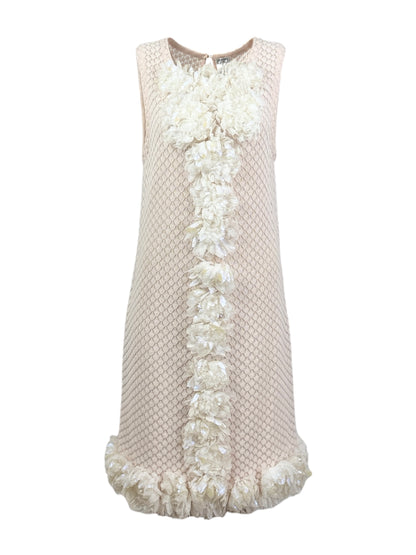 Chanel Spring 2012 Look 47 pink flower dress