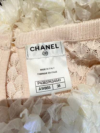 Chanel Spring 2012 Look 47 pink flower dress