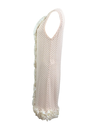 Chanel Spring 2012 Look 47 pink flower dress