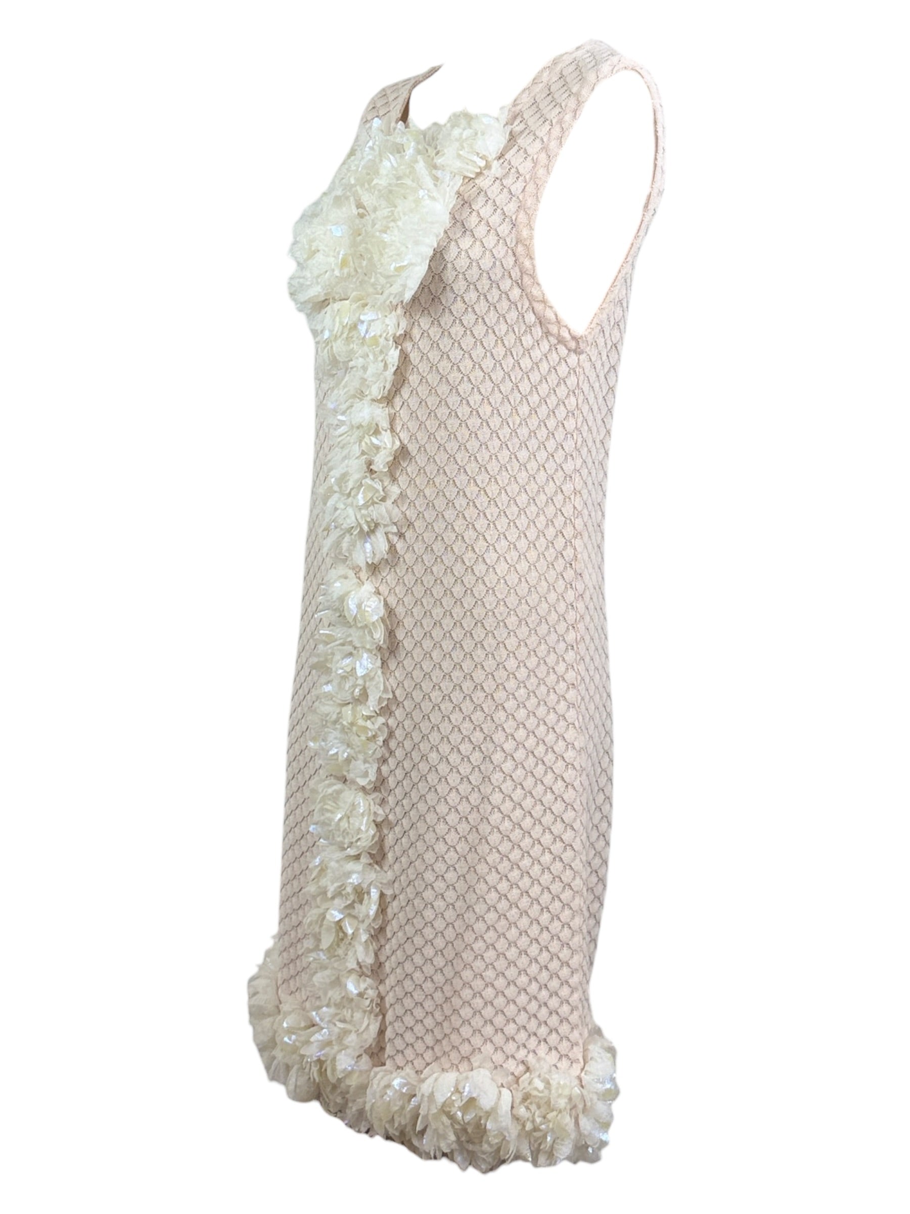 Chanel Spring 2012 Look 47 pink flower dress