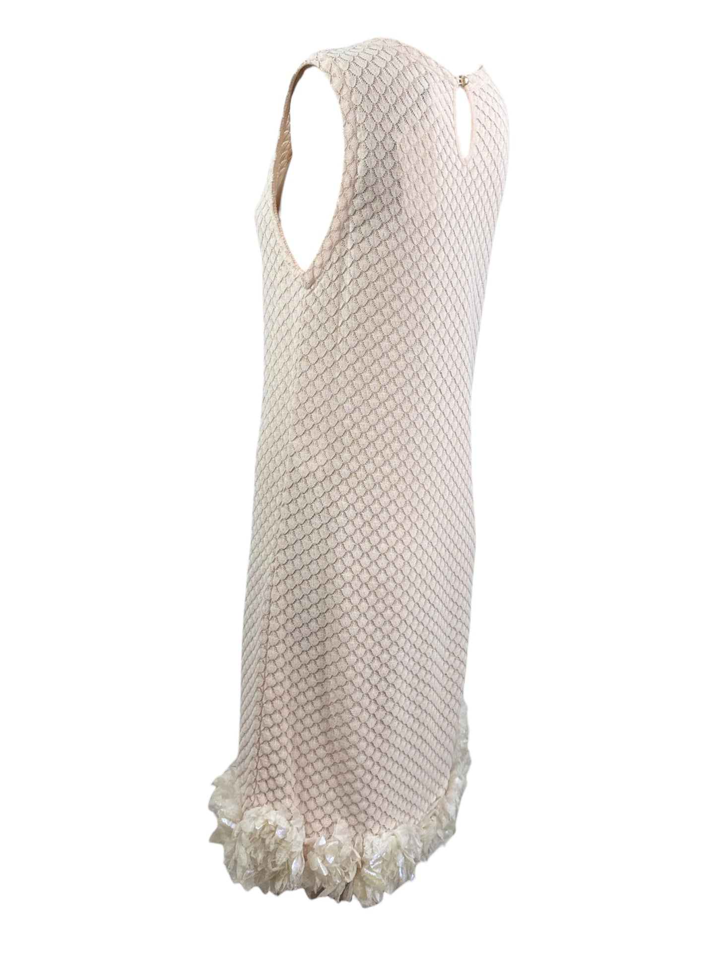 Chanel Spring 2012 Look 47 pink flower dress