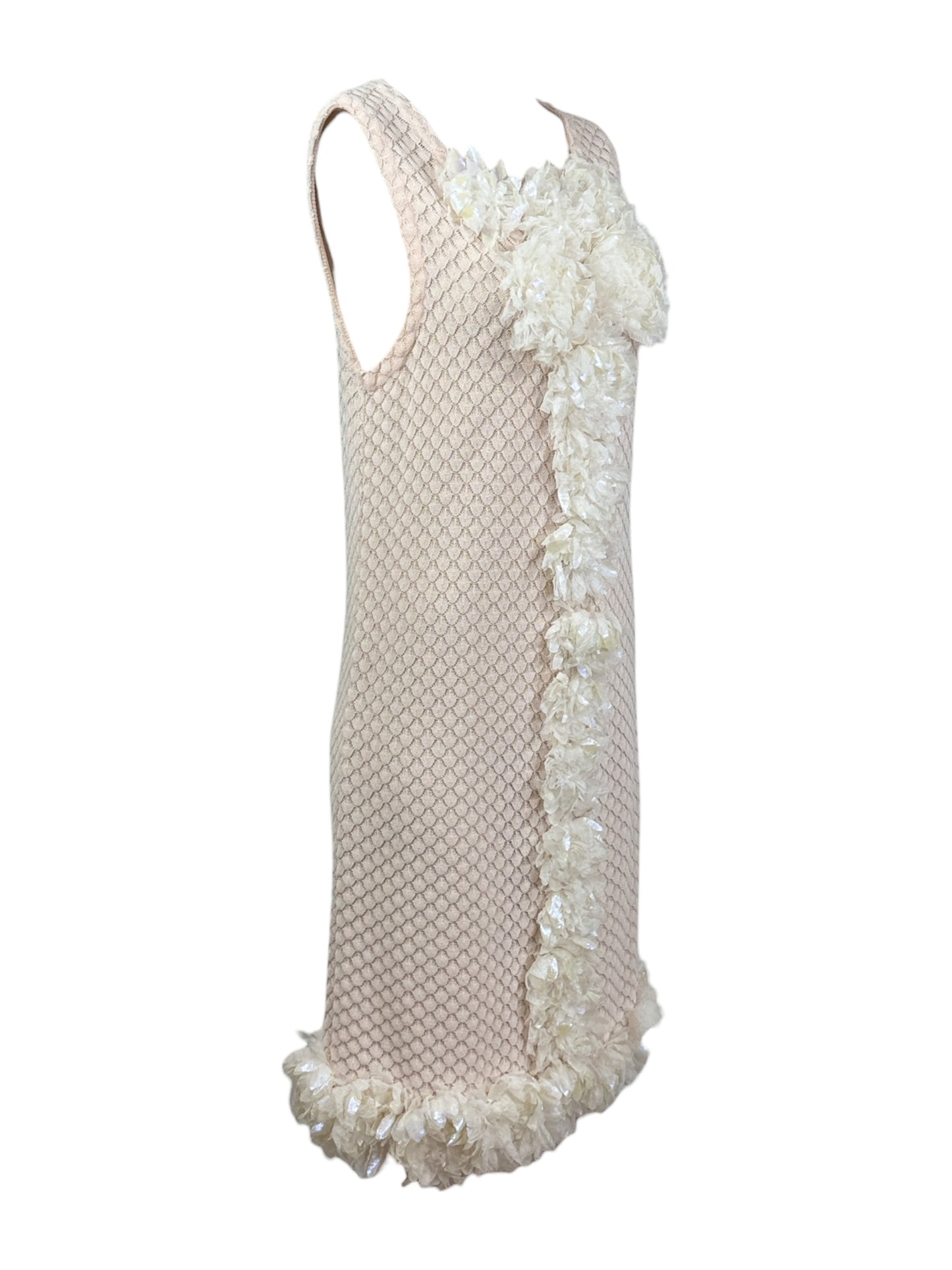Chanel Spring 2012 Look 47 pink flower dress