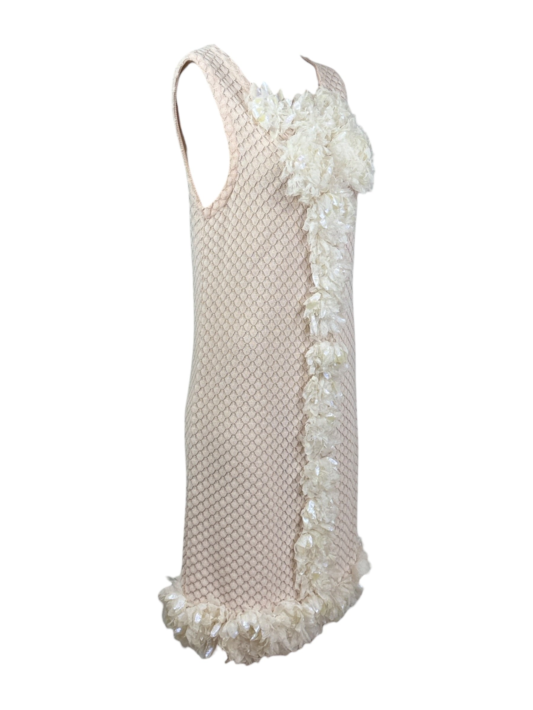 Chanel Spring 2012 Look 47 pink flower dress