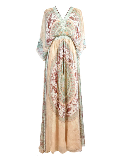 Chloé Natacha Ramsay Levy Resort 2018 Look 20 Maxi crepe silk printed dress