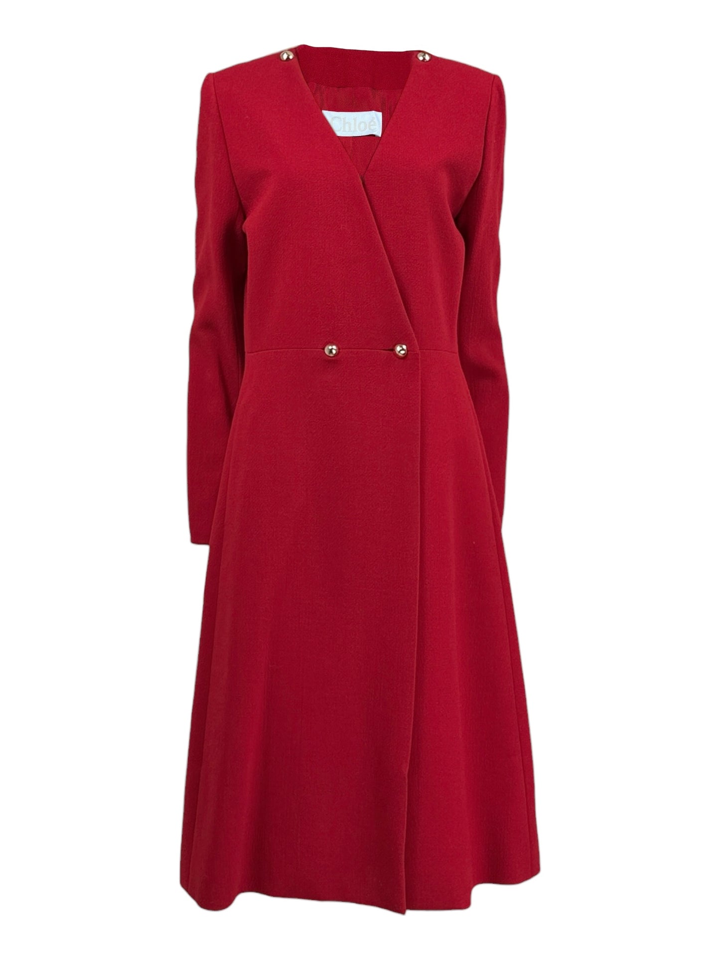 Chloe Hannah McGibbon Spring 2011 Look 20 Red coat