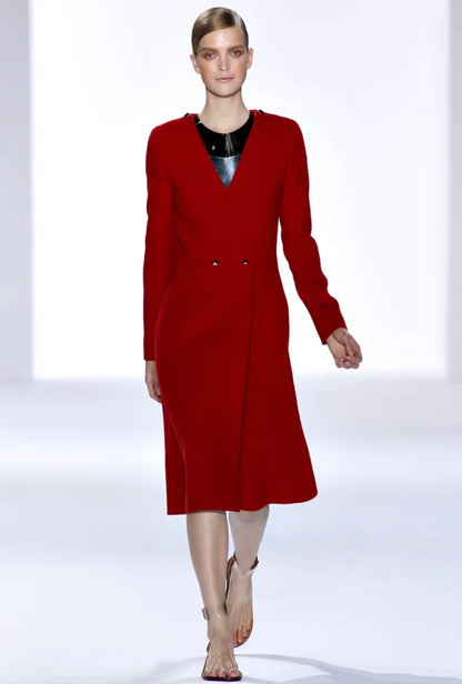 Chloe Hannah McGibbon Spring 2011 Look 20 Red coat