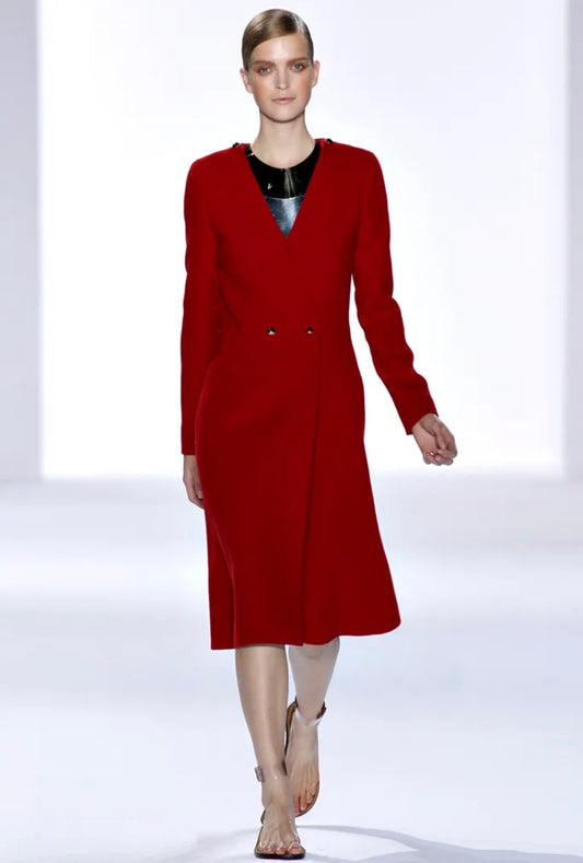 Chloe Hannah McGibbon Spring 2011 Look 20 Red coat