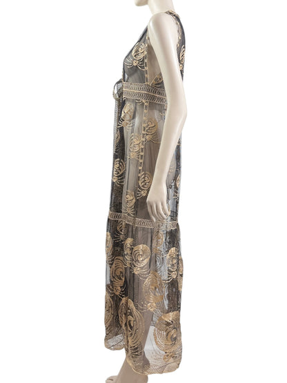 Chloe Karl Lagerfeld Fall 1993 Embroidered tulle coat