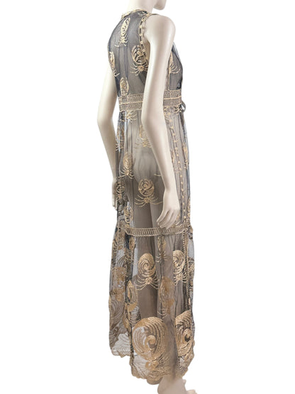 Chloe Karl Lagerfeld Fall 1993 Embroidered tulle coat
