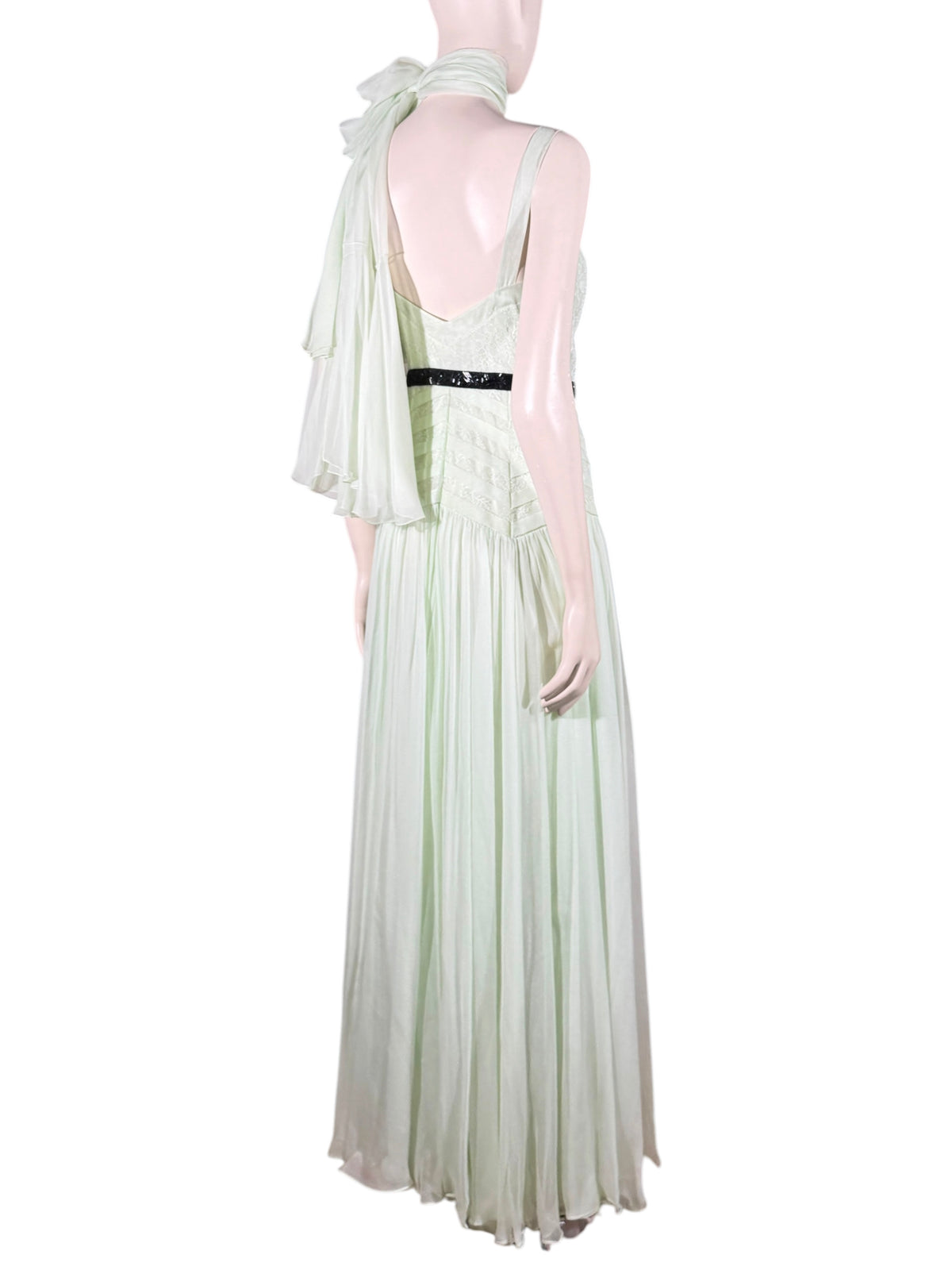 Christian Dior Bill Gayten Spring 2012 Look 40 Maxi celadon crepe silk dress