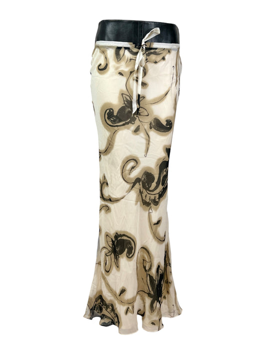 Christian Dior Boutique John Galliano Fall 2001 Maxi chiffon skirt