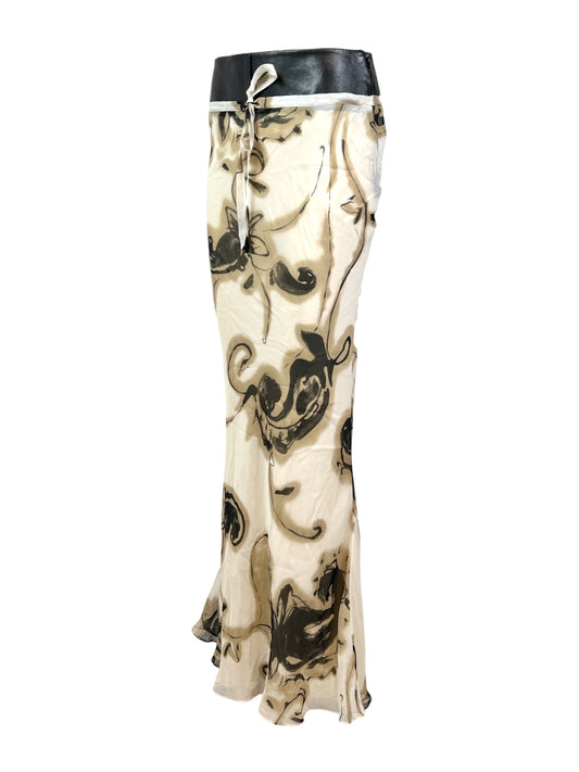 Christian Dior Boutique John Galliano Fall 2001 Maxi chiffon skirt