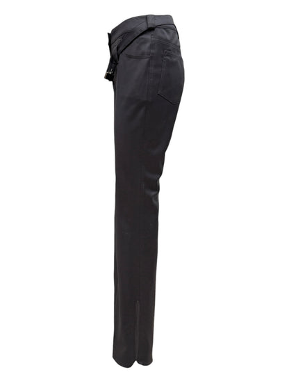 Christian Dior Boutique John Galliano Fall 2003 Ebony wool pants