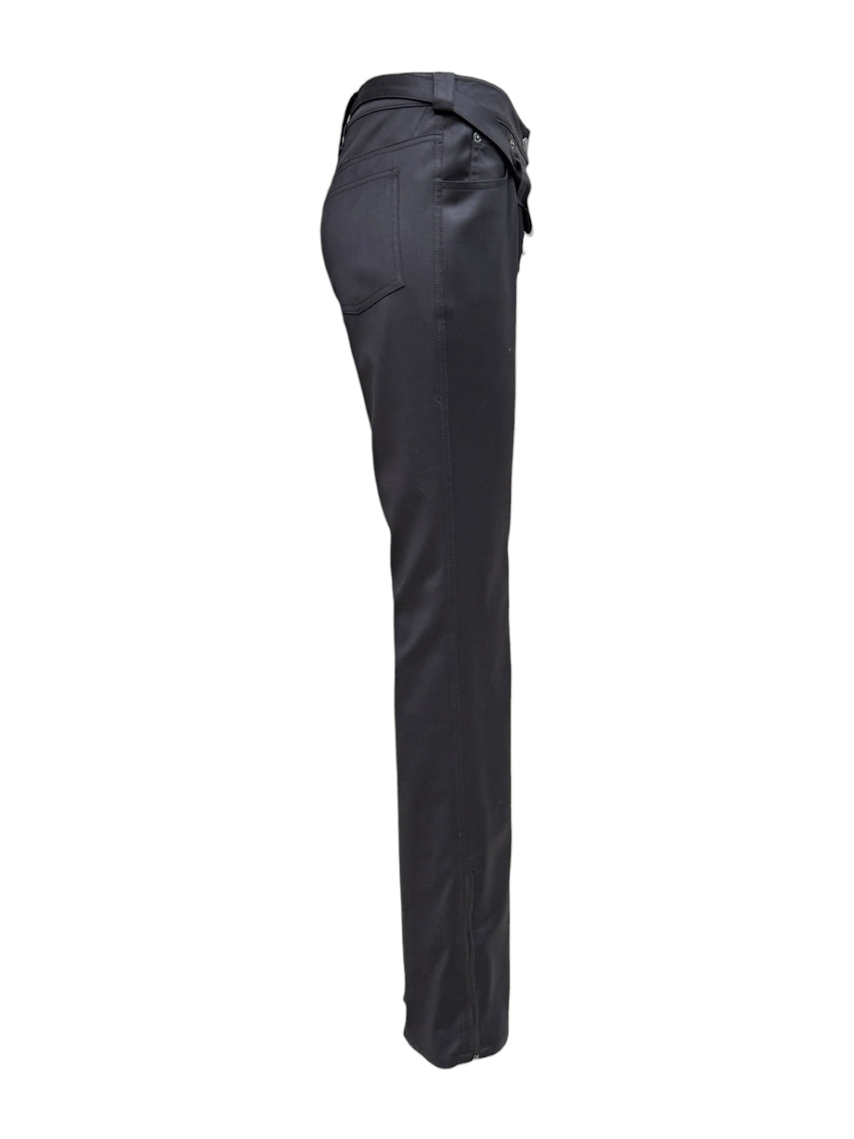Christian Dior Boutique John Galliano Fall 2003 Ebony wool pants