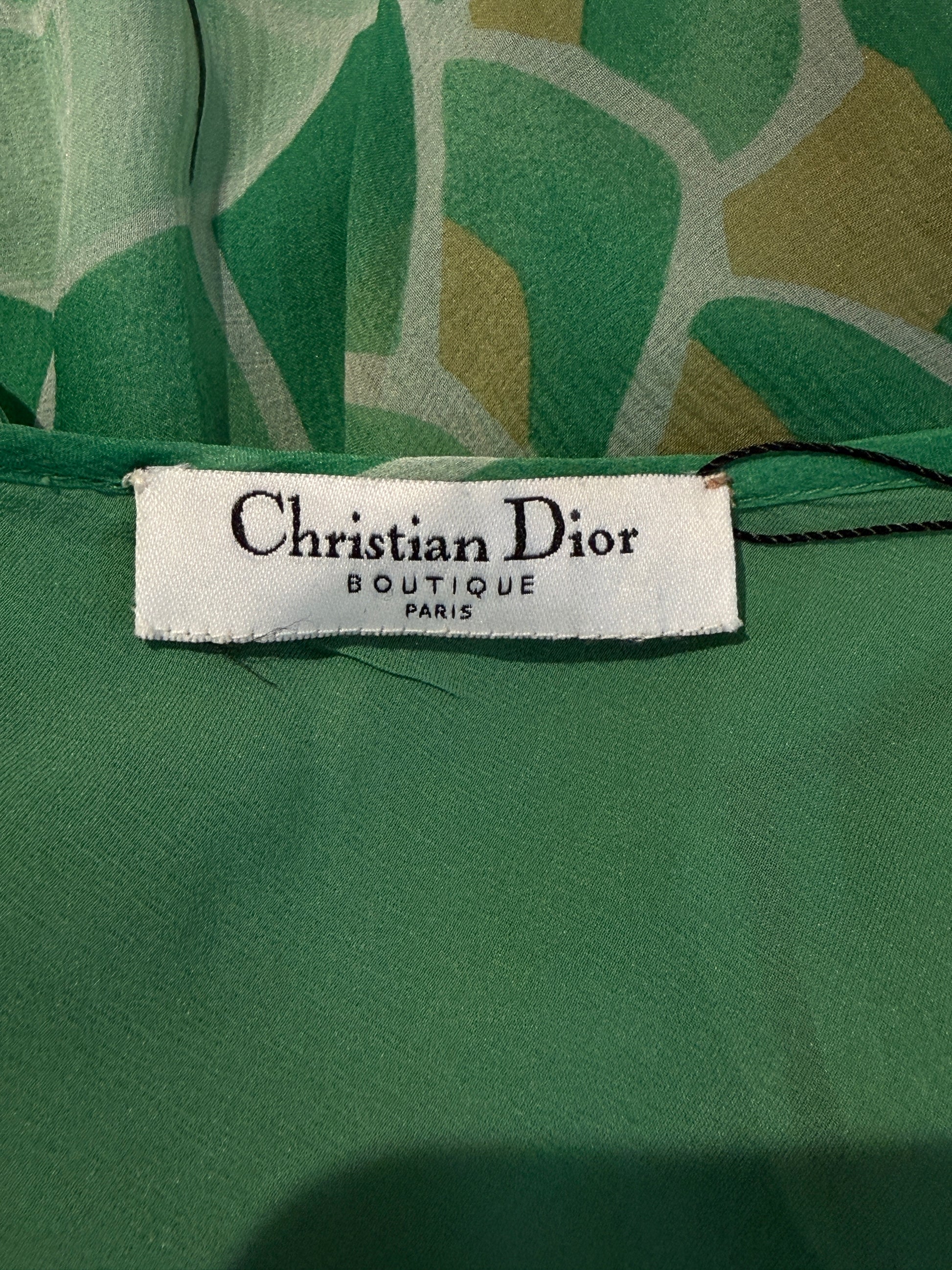 Christian Dior Boutique John Galliano Fall 2003 Koi crepe silk skirt