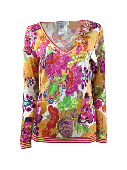 Christian Dior Galliano Spring 2005 Floral top 