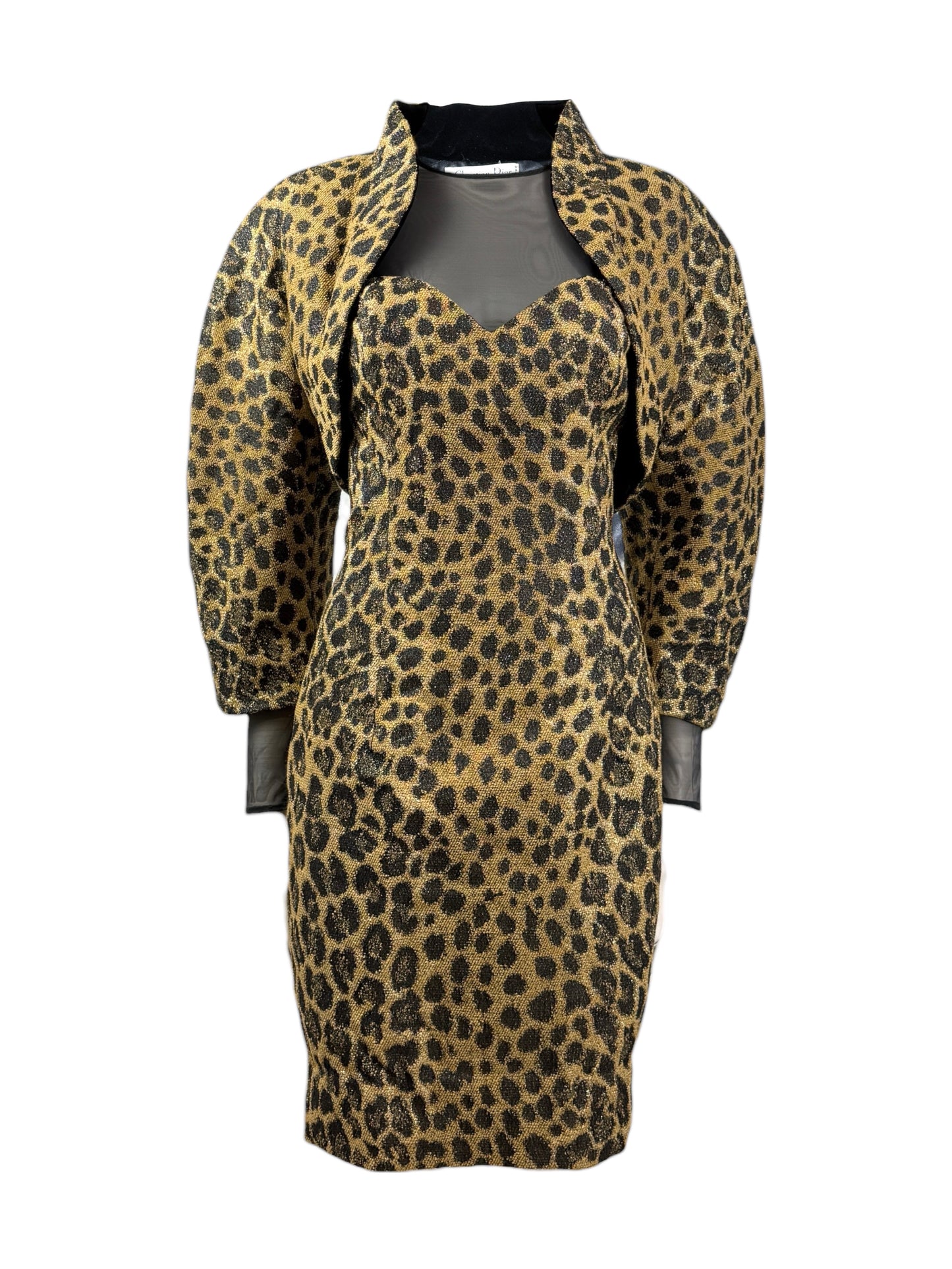 Christian Dior Gianfranco Ferre Fall 1995 Leopard Dress