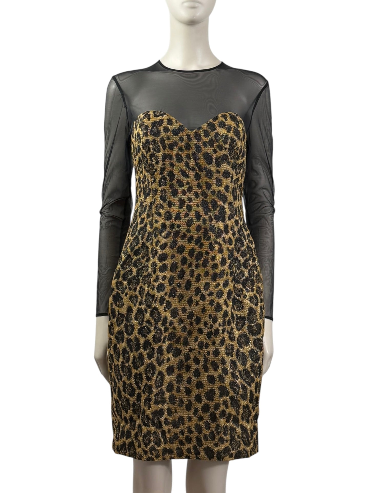 Christian Dior Gianfranco Ferre Fall 1995 Leopard Dress