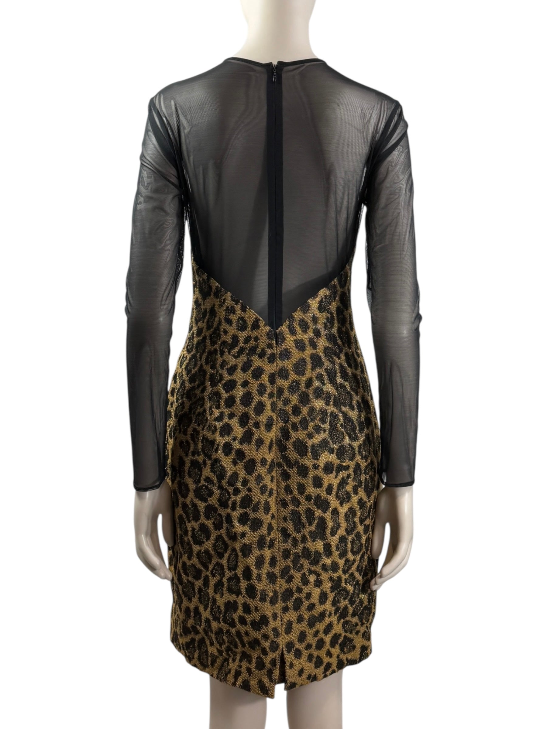 Christian Dior Gianfranco Ferre Fall 1995 Leopard Dress