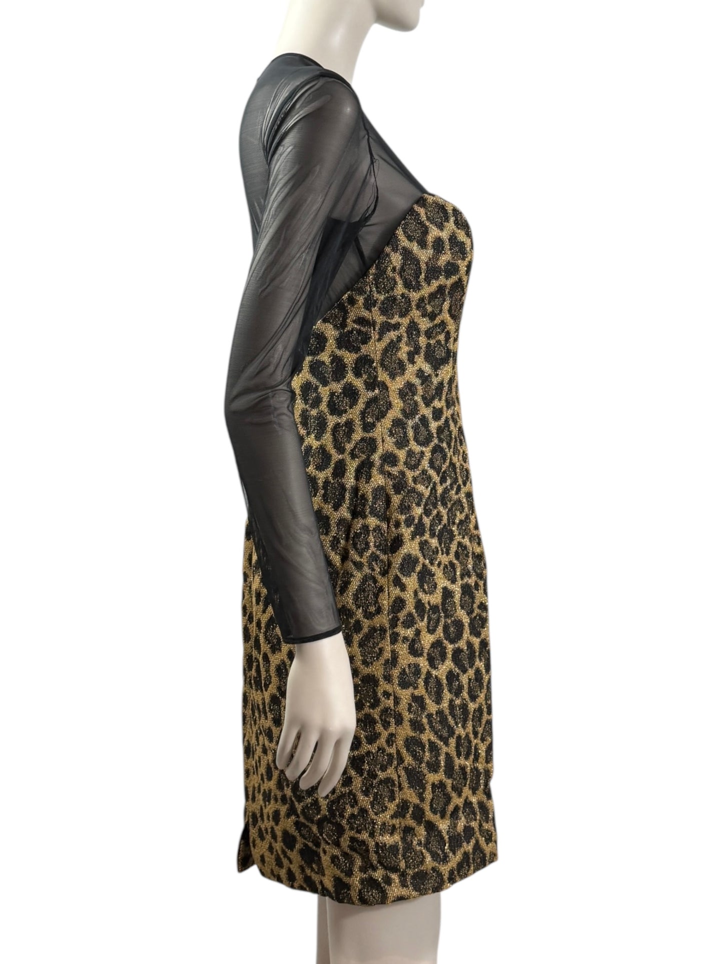 Christian Dior Gianfranco Ferre Fall 1995 Leopard Dress