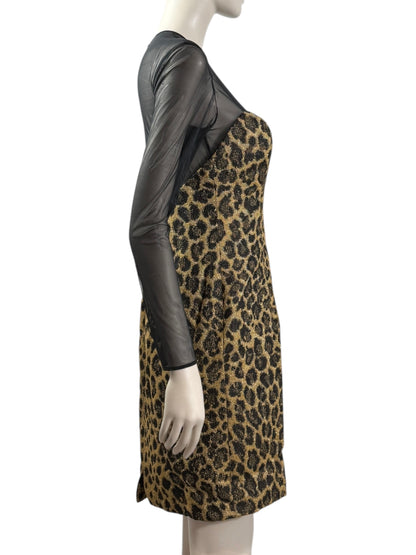 Christian Dior Gianfranco Ferre Fall 1995 Leopard Dress
