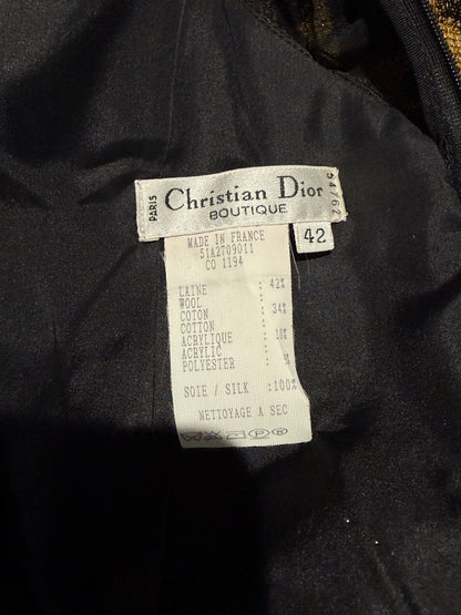 Christian Dior Gianfranco Ferre Fall 1995 Leopard Dress