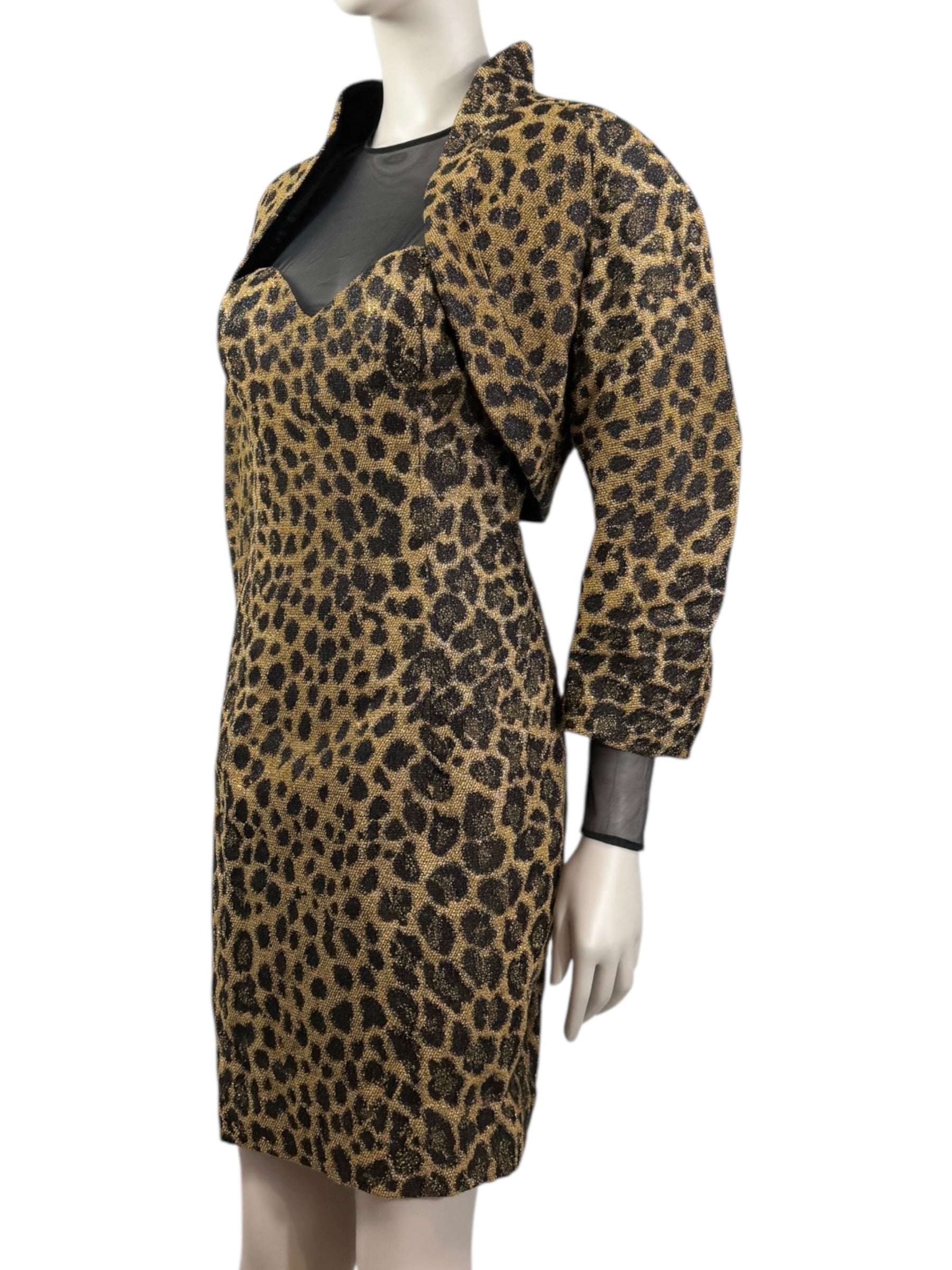 Christian Dior Gianfranco Ferre Fall 1995 Leopard Dress