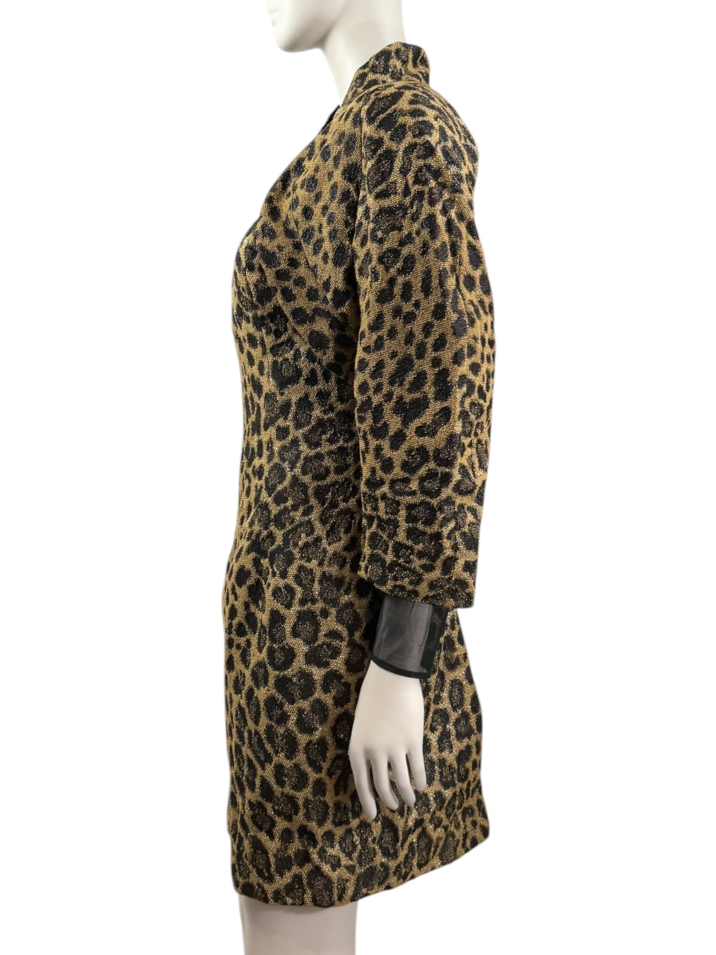 Christian Dior Gianfranco Ferre Fall 1995 Leopard Dress