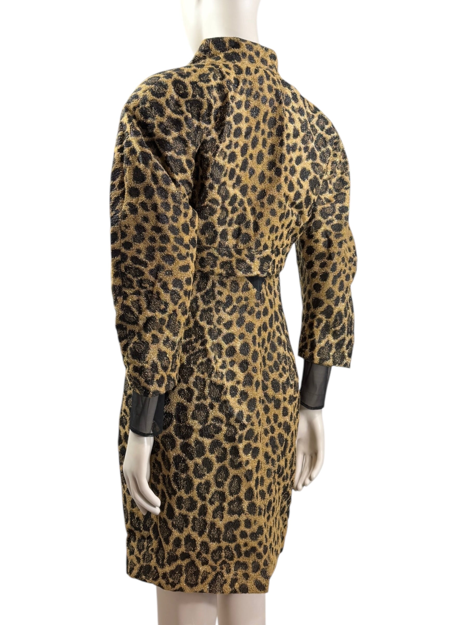Christian Dior Gianfranco Ferre Fall 1995 Leopard Dress