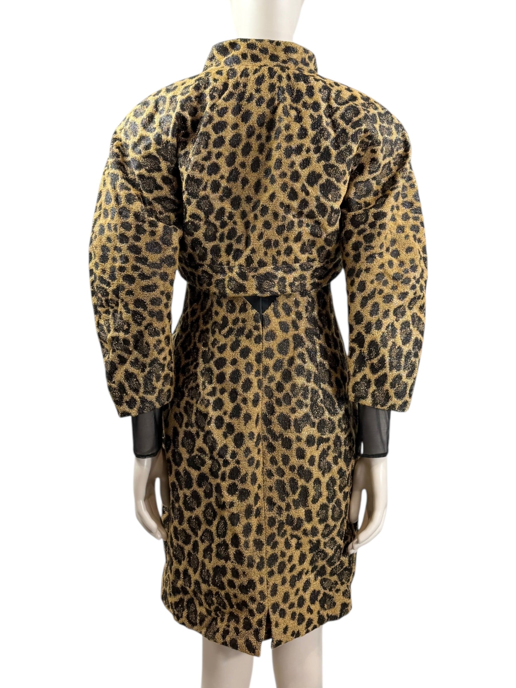 Christian Dior Gianfranco Ferre Fall 1995 Leopard Dress