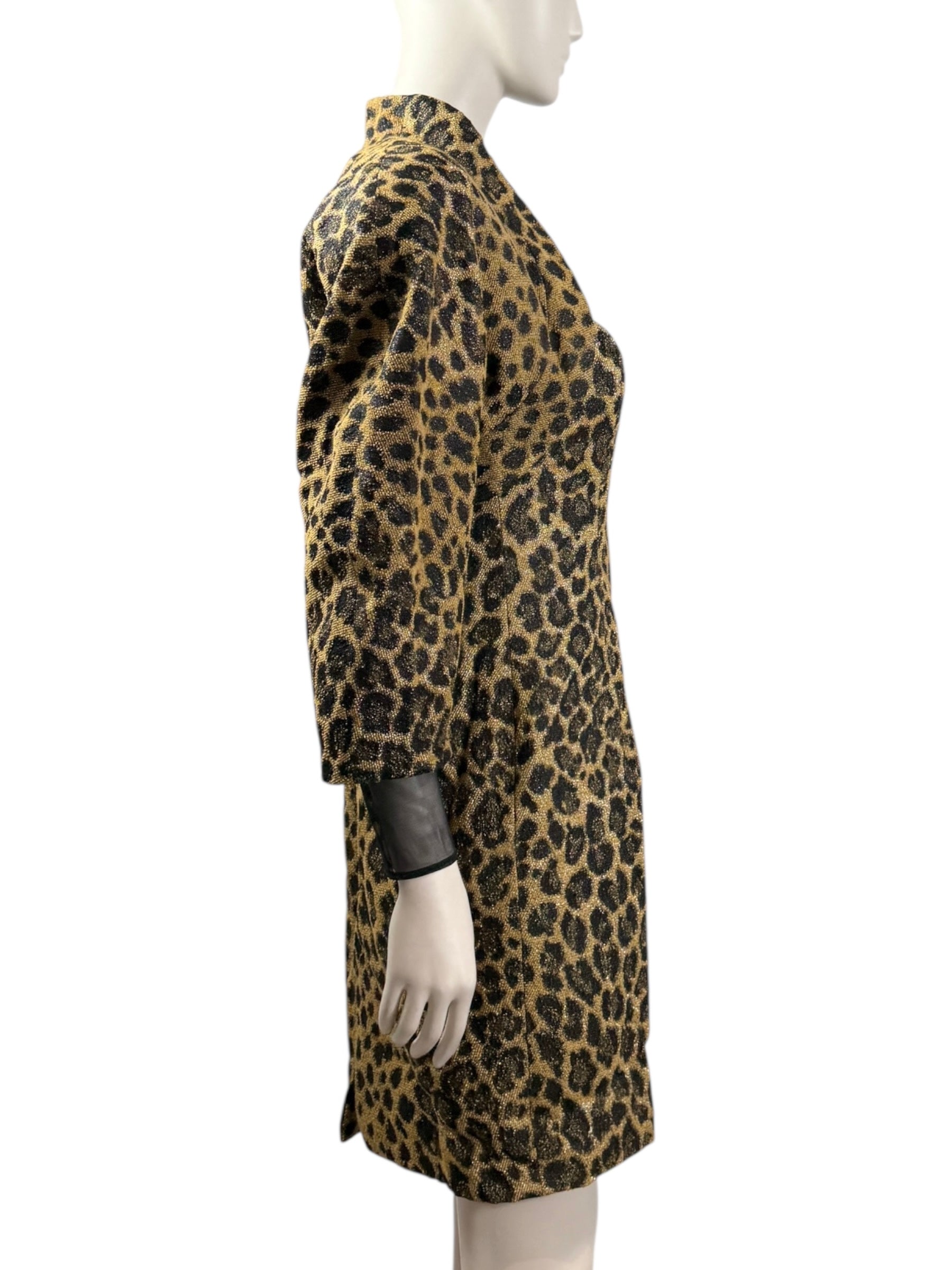 Christian Dior Gianfranco Ferre Fall 1995 Leopard Dress