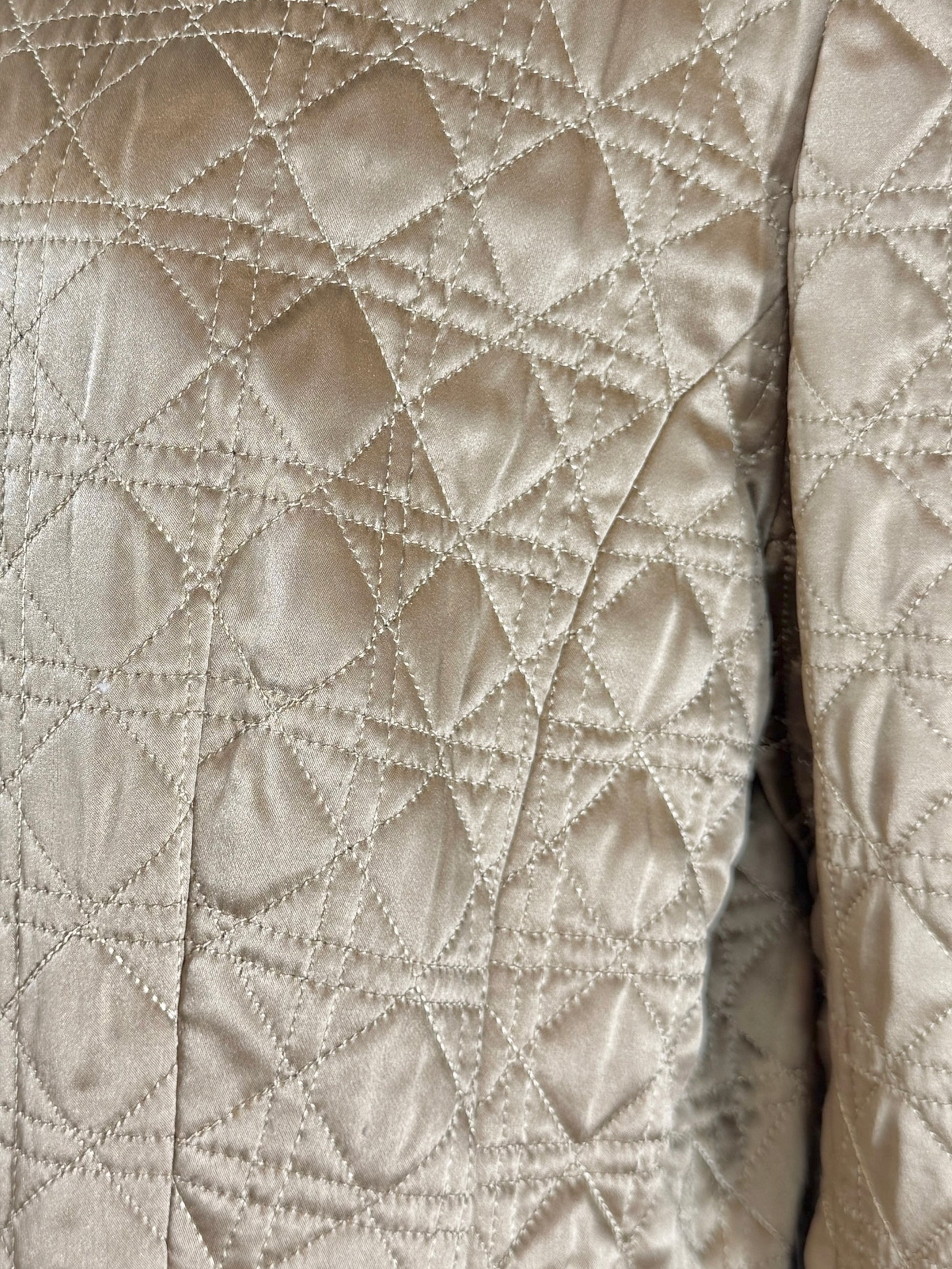 Christian Dior Gianfranco Ferre Fall 1996 Gold silk cannage jacket