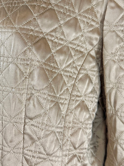 Christian Dior Gianfranco Ferre Fall 1996 Gold silk cannage jacket