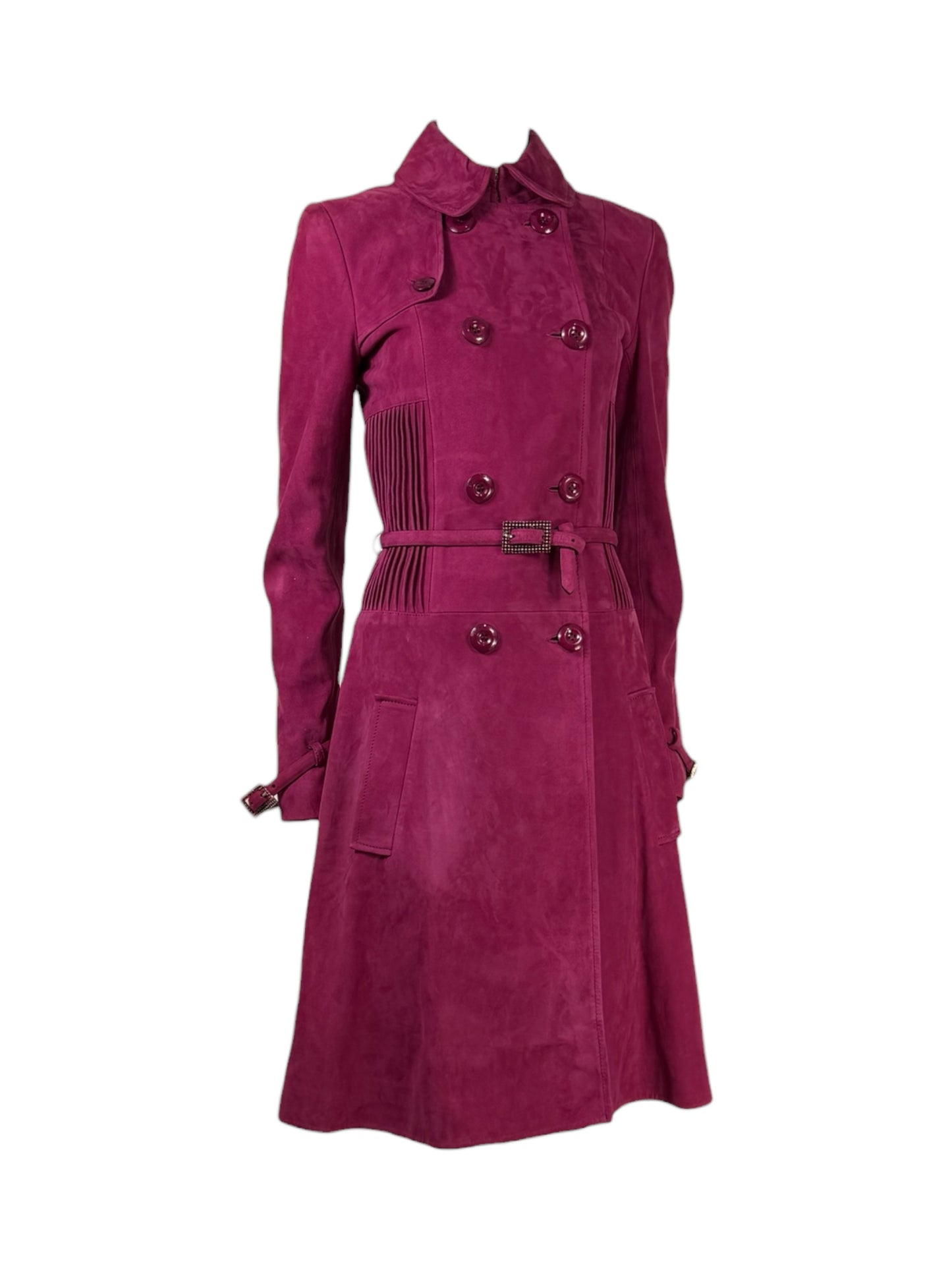 Christian Dior John Galliano - Fall/Winter 2007-2008  - Fuchsia suede lambskin coat