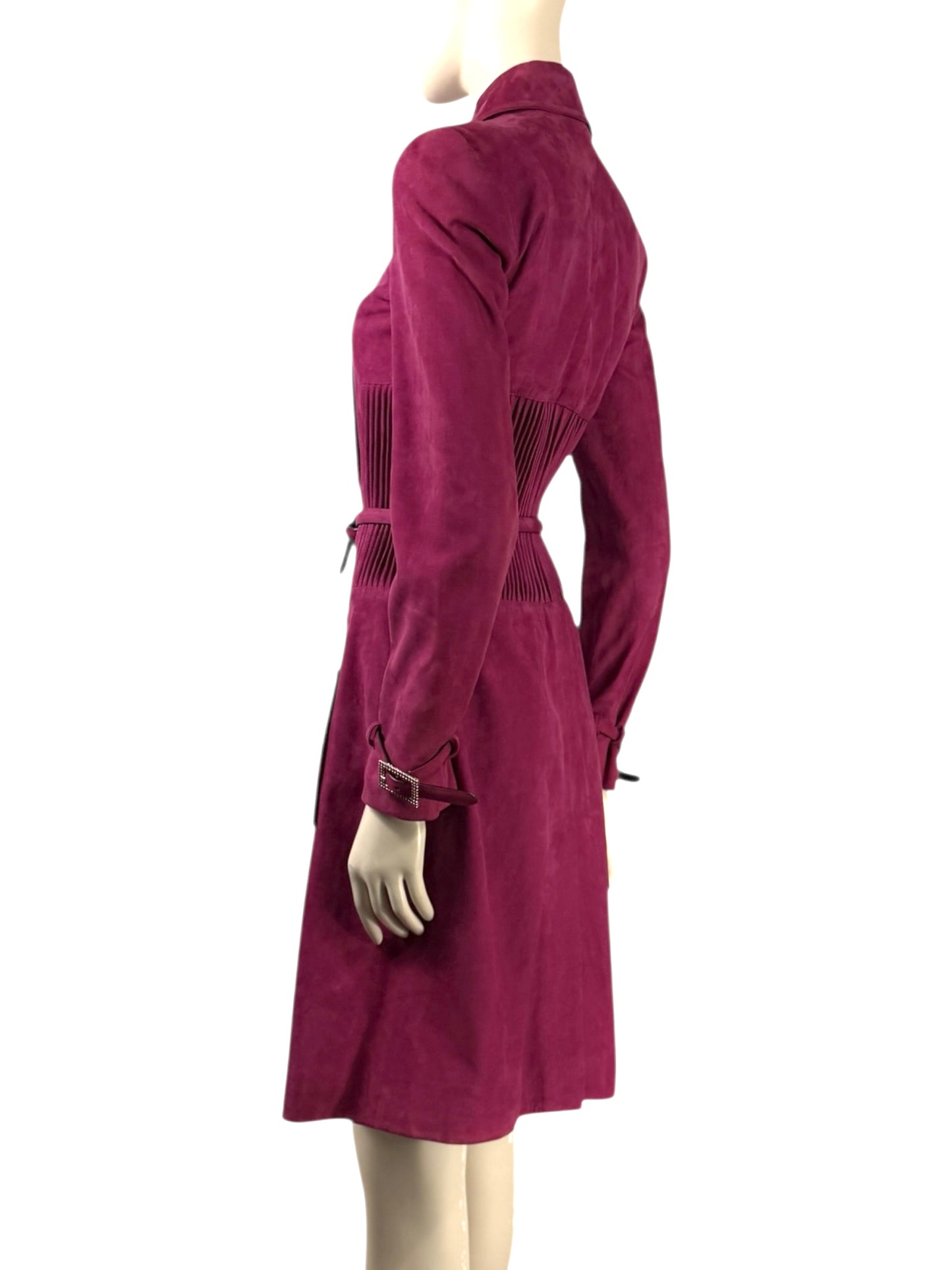 Christian Dior John Galliano - Fall/Winter 2007-2008  - Fuchsia suede lambskin coat 2