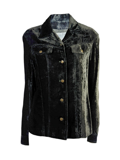 Christian Dior John Galliano Fall 2000 Brown corduroy jacket