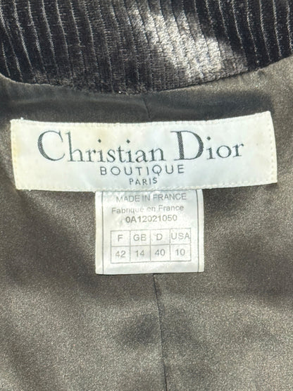 Christian Dior John Galliano Fall 2000 Brown corduroy jacket