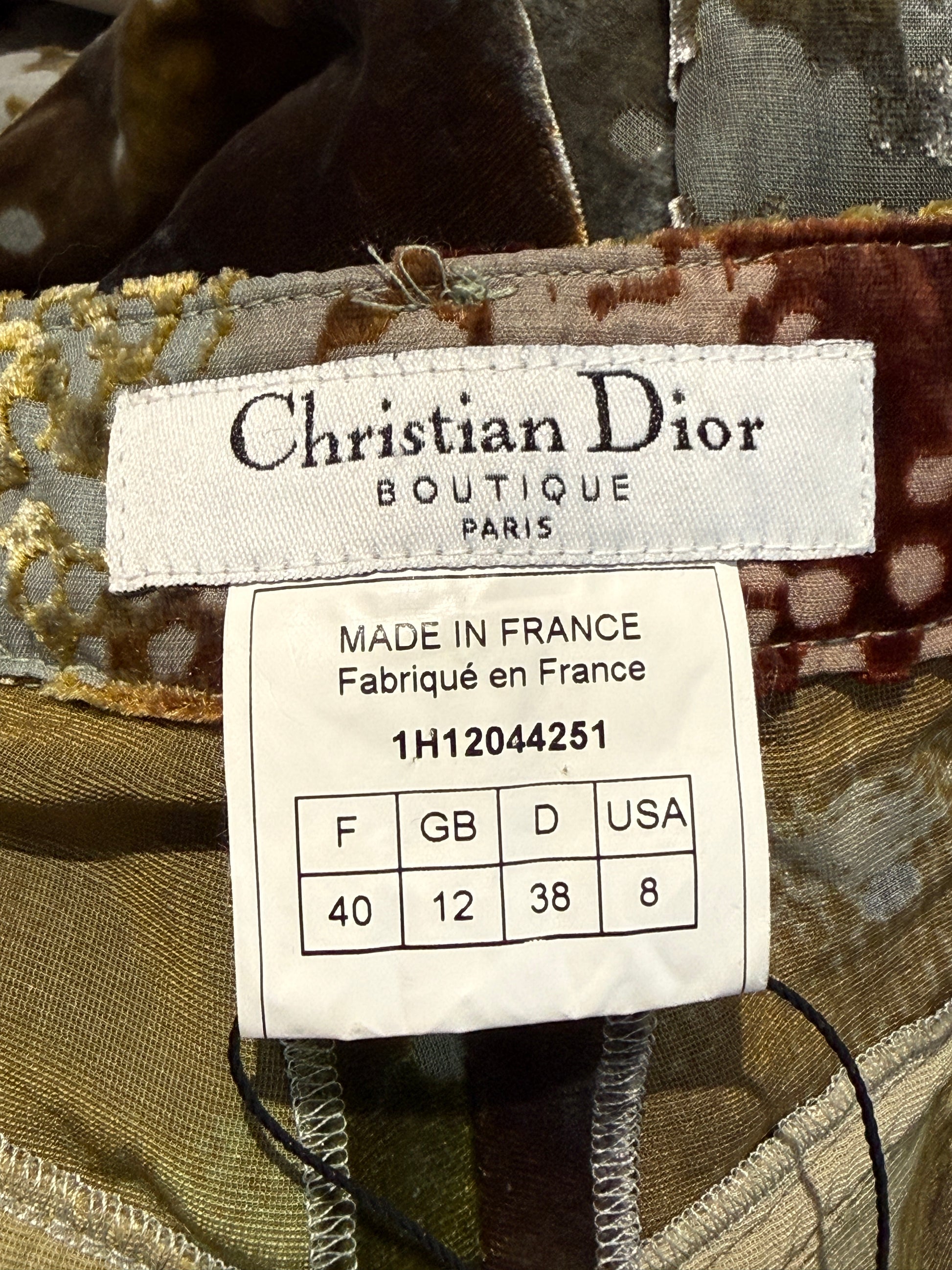 Christian Dior John Galliano Fall 2001 velvet pants