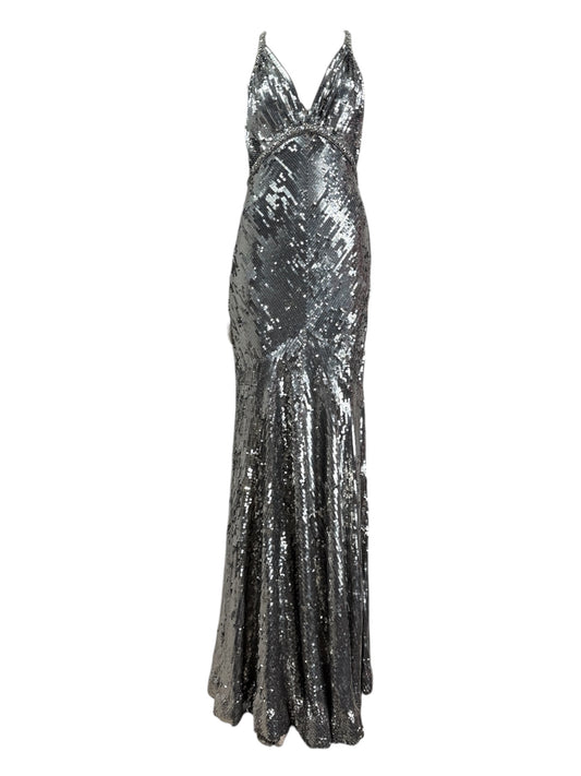 Christian Dior John Galliano Prefall 2010 Look 20 Silver metallic sequined dress