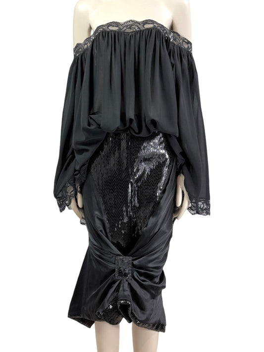 Christian Dior John Galliano Printemps Ete 2003 black set