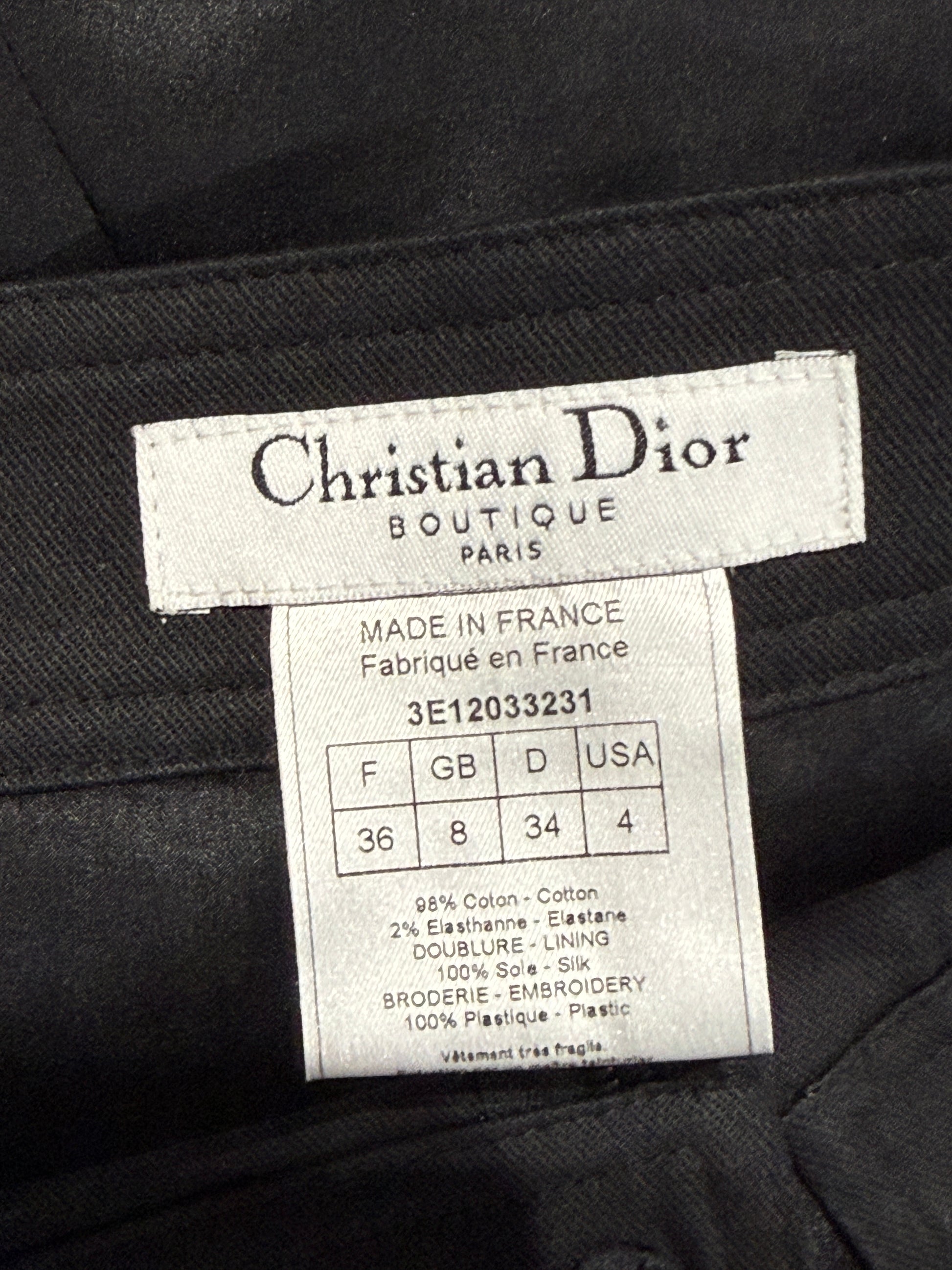 Christian Dior John Galliano Printemps Ete 2003 black set