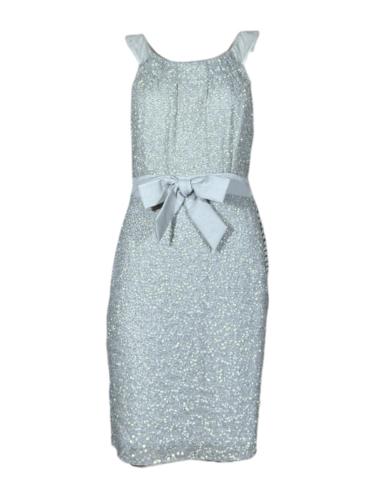 Christian Dior John Galliano Resort 2011 Look 33 Silver sequined dress organza