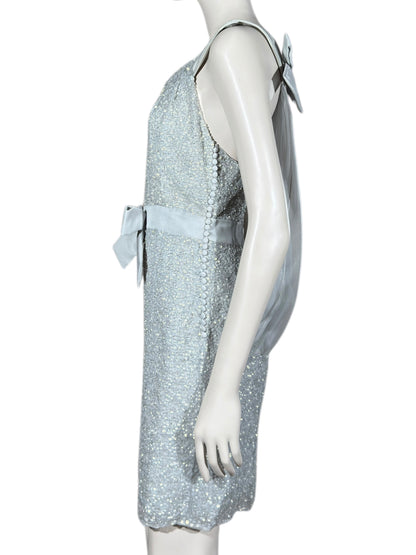 Christian Dior John Galliano Resort 2011 Look 33 Silver sequined dress organza