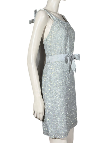 Christian Dior John Galliano Resort 2011 Look 33 Silver sequined dress organza
